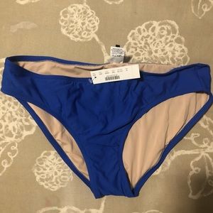 NWT J.Crew Bistro Blue Bikini Bottom